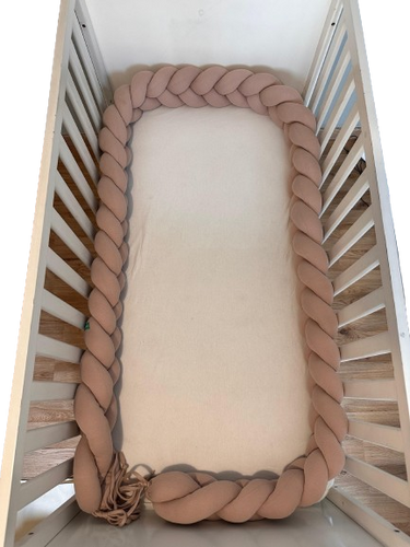 Tour de lit tressé - Beige Clair